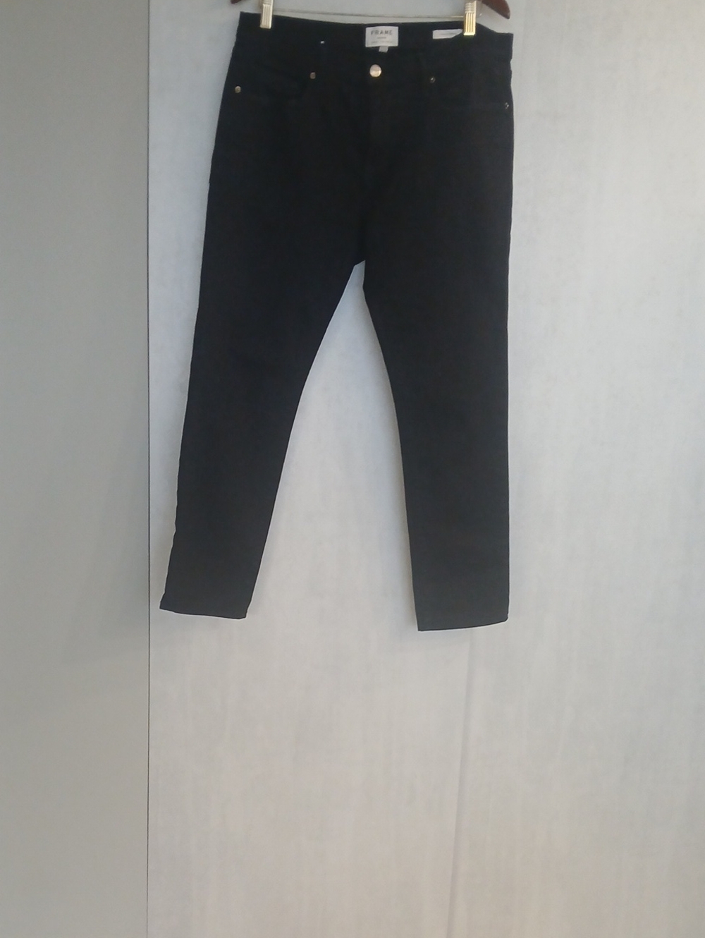 FRAME Black Slim Jeans
